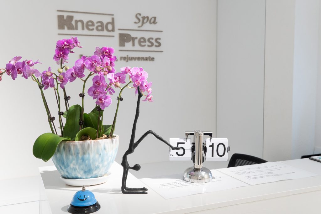 Knead Press Spa reception desk